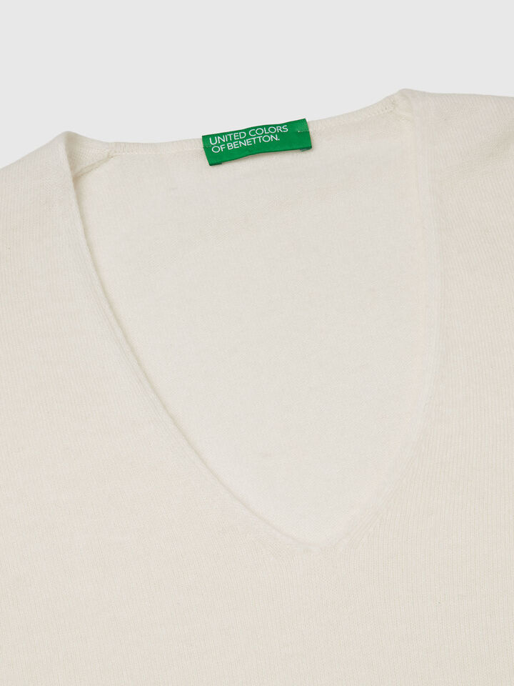 V NECK SWEATER L/S Women image number 6